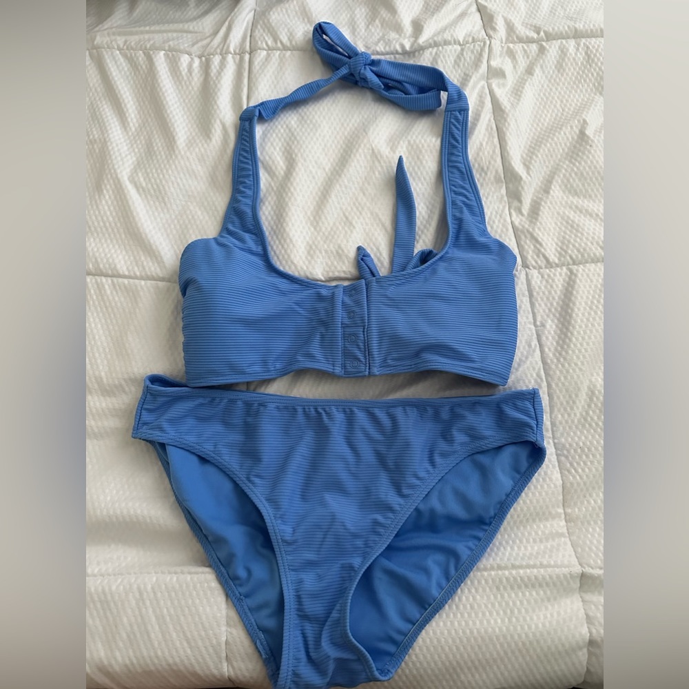Light Blue 2 piece bathing suit